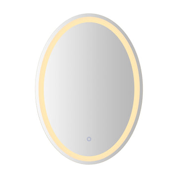 Dane 27 Round Frameless Anti-Fog Aluminum Front/Back-lit Tri-color LED Bathroom Vanity Mirror with Smart Touch Control